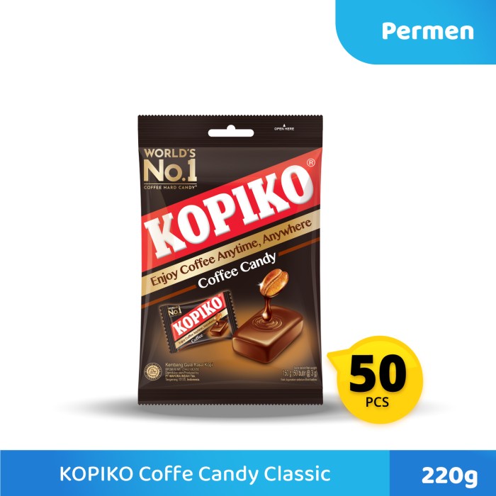 

Permen Kopiko (Isi 50) - Coffee Permen Rasa Kopi