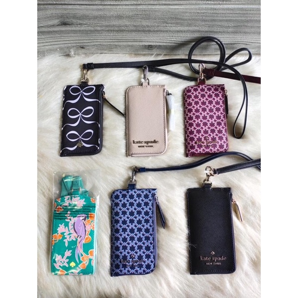 Kate spade lanyard gantungan ID card | dompet mini | dompet kartu | lanyard | gantungan ID Card