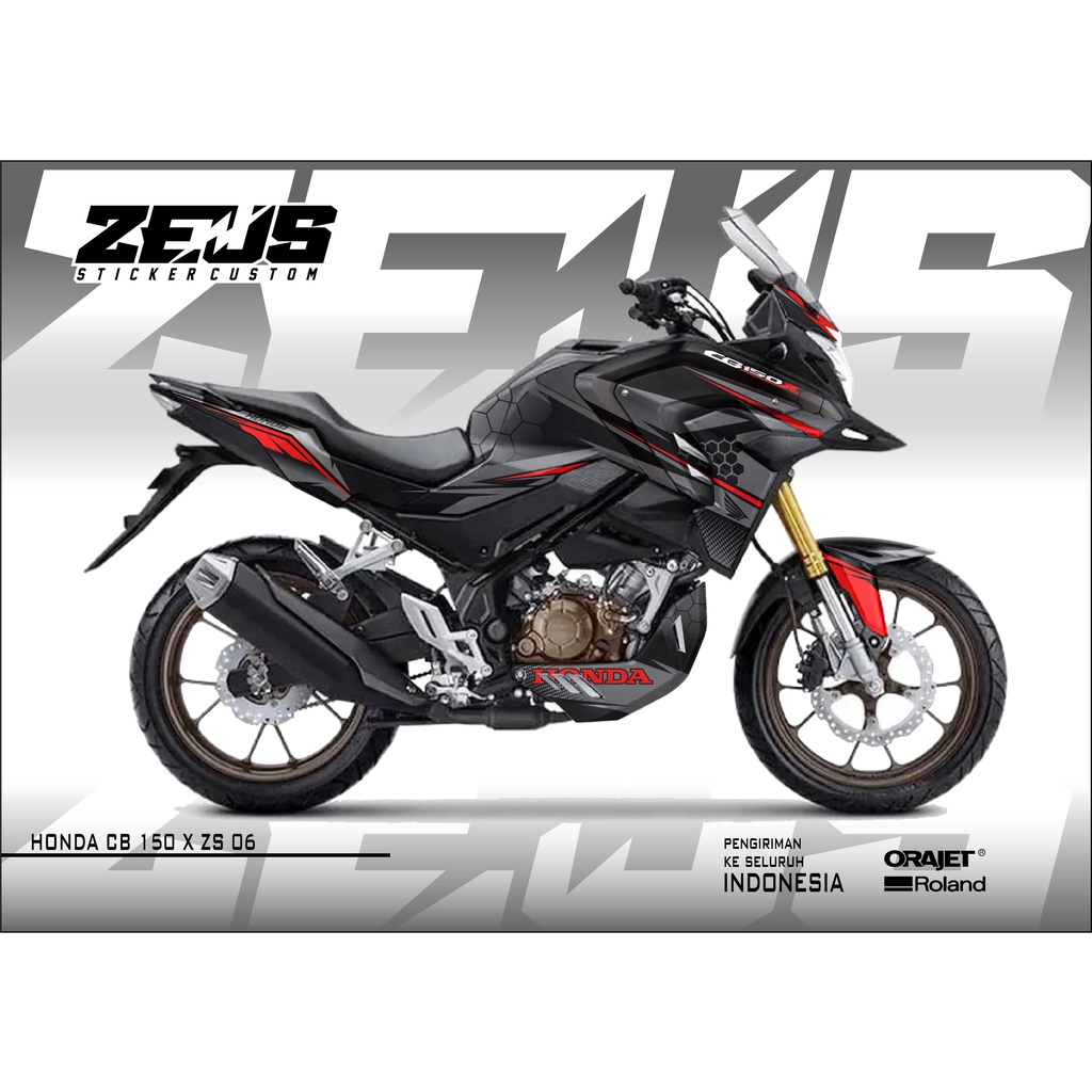 Decal Sticker - Stiker Dekal Honda Cb 150 x Zs 06