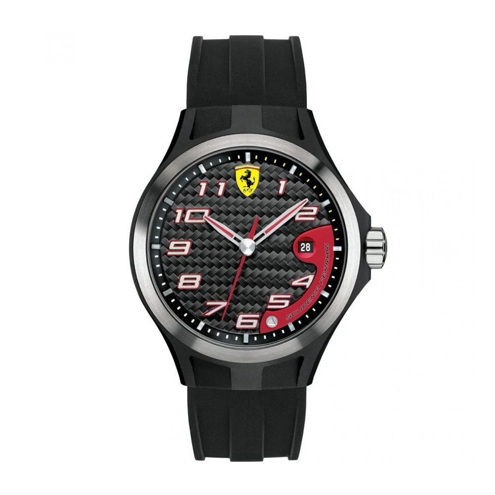 FERRARI SCUDERIA SF102 JAM TANGAN PRIA QUARTZ 830012 PLASTIC BLACK