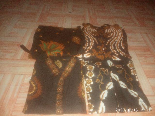 Batik Couple Keluarga Sania Ruffle Terbaru Motif Gurita Kuning Eklusiv Bisa Pisah