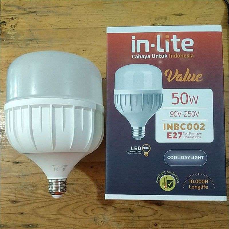 Jual Lampu Led In Lite Value Putih 50 Watt Cooldaylight Inbc002 Shopee Indonesia 0167