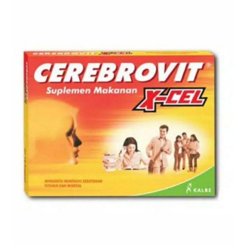 Cerebrovit x-cel/suplemen otak/vitamin daya ingat
