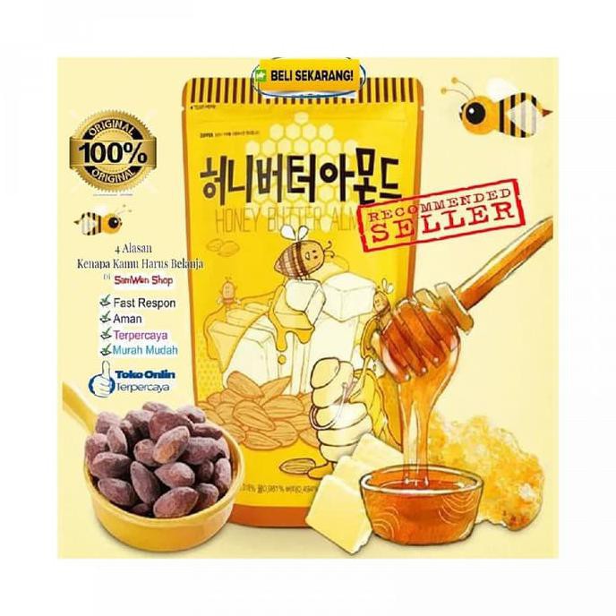 

Honey Butter Almond 210Gram Kacang Almond Madu Korea Resmi Bpom Melina_Galeri