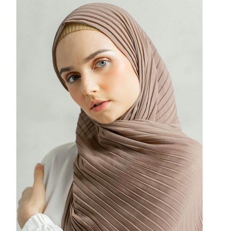 pashmina plisket lidi premium / pashmina shawl pleated diamond italiano-2