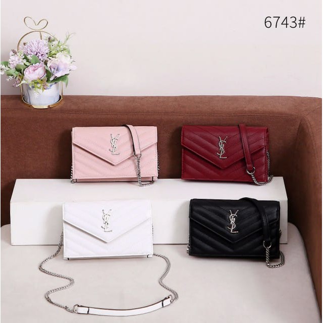 6743 (BAYAR DITEMPAT) Tas YSL Small Envelope 6743
