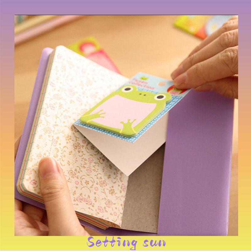 Imoda Kawaii Animals 20 Post-It Notes Waktu Merekam Post-It Notes Catatan Pelajar/Kantor TN