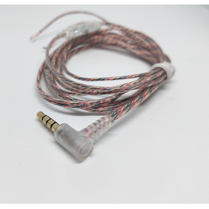 Transparent Colorful Copper Cable Replacement With Mic