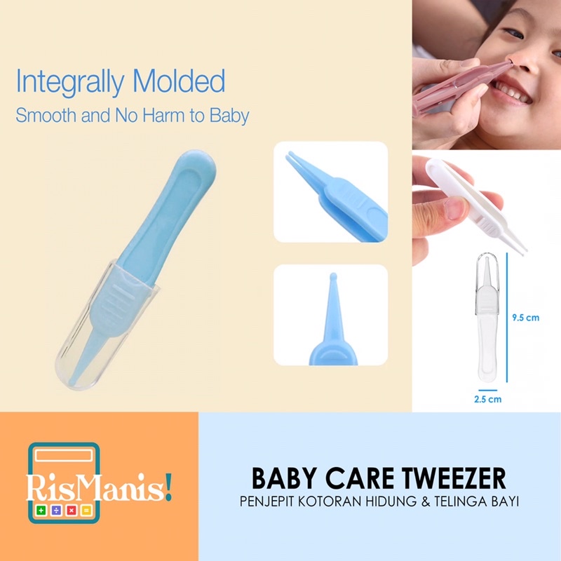 BABY CARE TWEEZER - Pinset Penjepit Kotoran Hidung Telinga Upil Perawatan Bayi Anak Balita Buah Hati