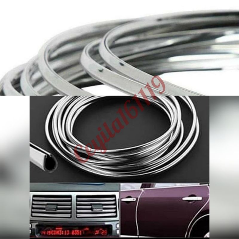 List pintu Dekorasi Chrome 4 cm Mobil all new Jazz 2020 ke bawah