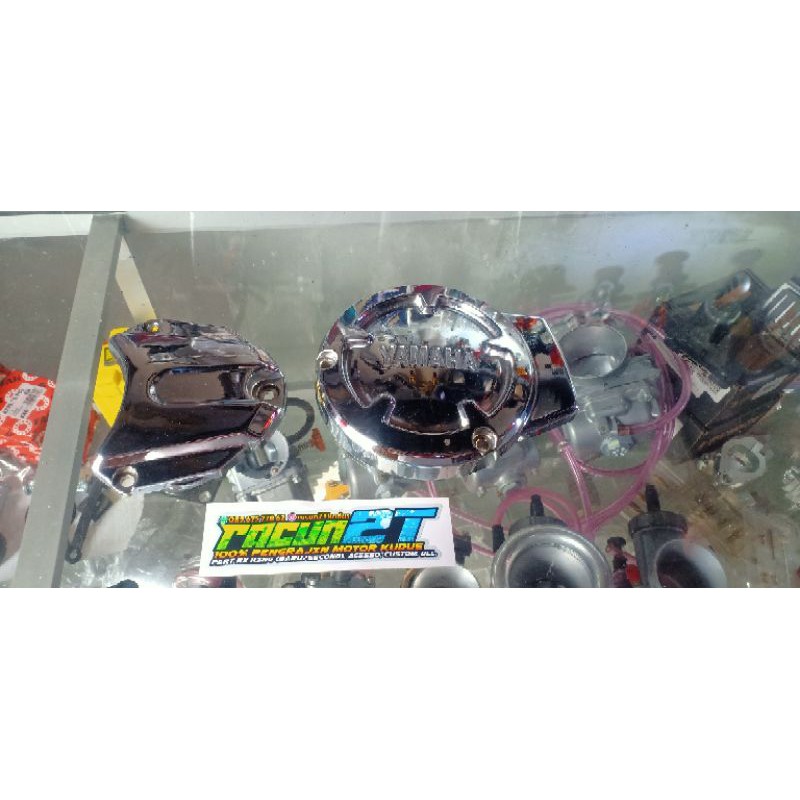 COVER TUTUP BAK MESIN KOPLING POMPA MAGNET CROM tutup bak kalter blok mesin magnet oli pom pompa oli