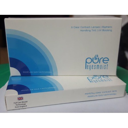 Softlens Clear Bening Pure eyes moist monthly isi 3 pasang pure eye moist minus