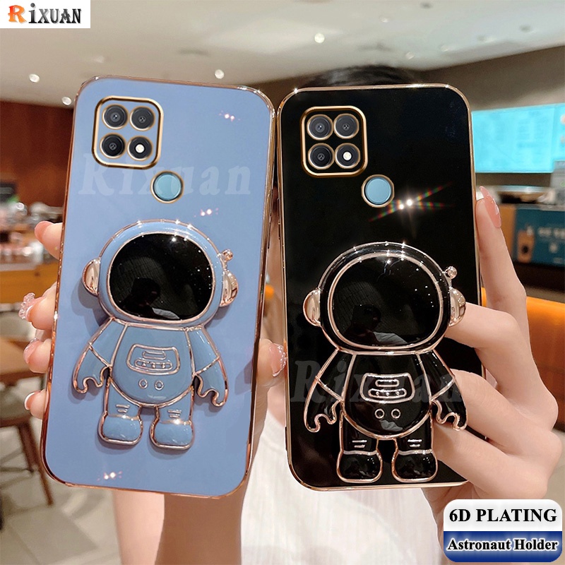 Soft Case Silikon Desain Astronot Untuk Realme C11 2021 C21 C20 C17 7i 8 5G A93 A94 Reno5F 4F A9 2020 A37 A1K F11