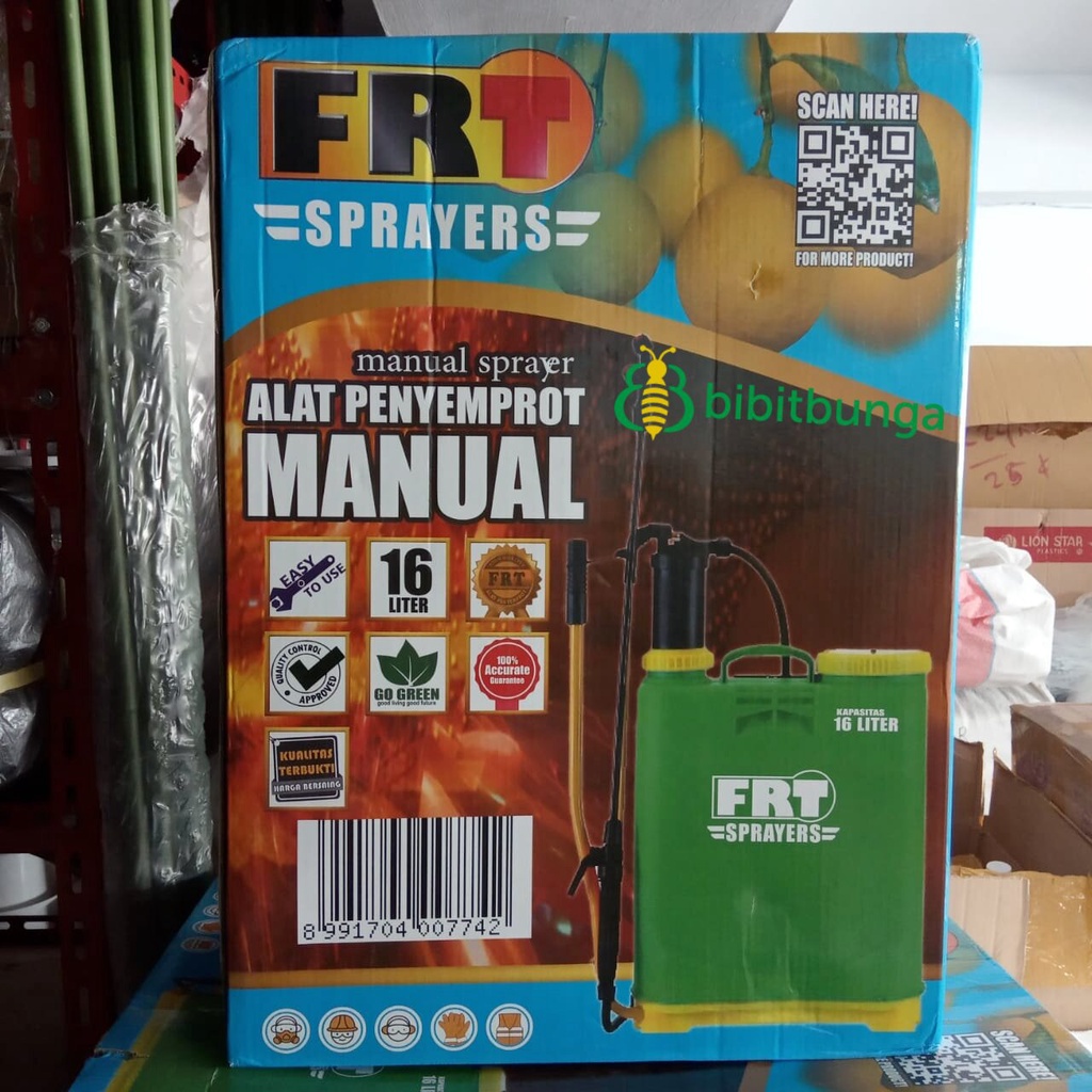 Sprayer 16 Liter Alat Semprot Penyemprot Hama Manual Pompa Tangki FRT
