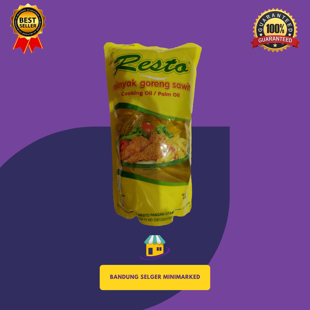 

RESTO MINYAK GORENG SAWIT COOKING OIL / PALM OIL BERAT 1LT ORIGINAL