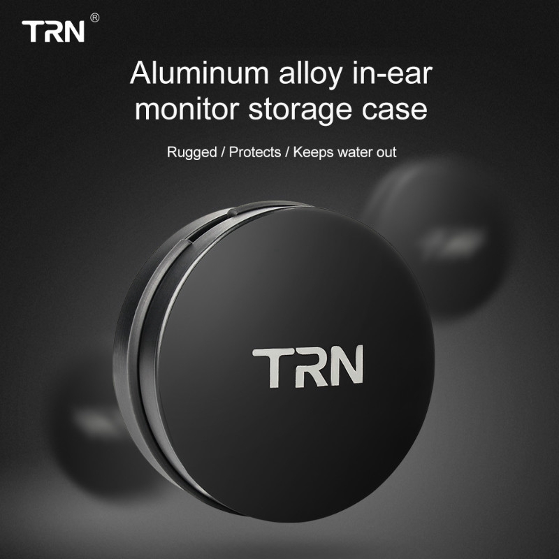 Trn Kotak Penyimpanan Earphone In Ear Portable Bahan Aluminum Alloy Anti Air