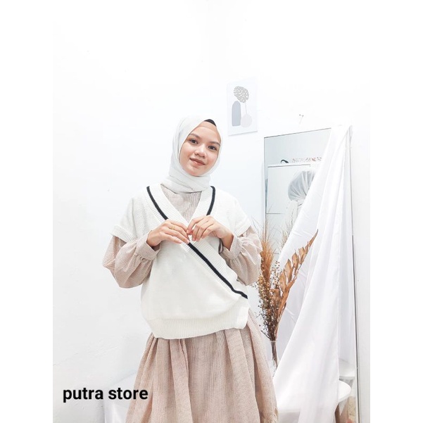 AZURRA VEST KNIT ATASAN RAJUT WANITA