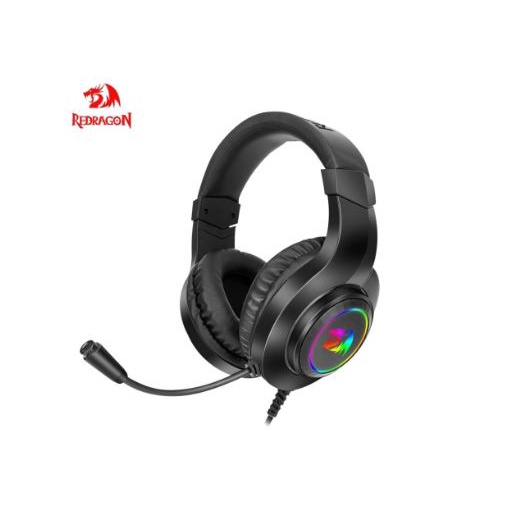 Headset gaming redragon wired audio 3.5mm usb power stereo with microphone for pc cpu laptop hylas h260 rgb h260rgb h-260 - headphone