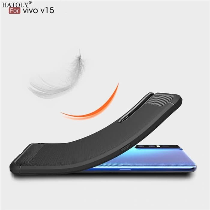 Vivo V15 Pro Soft Case Brushed Carbon - Hitam