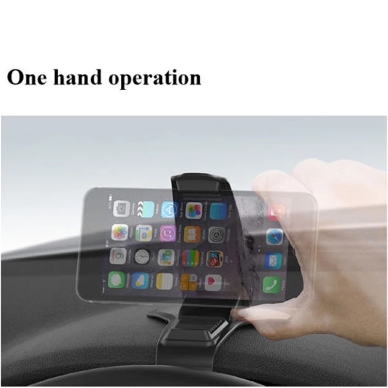 1pc Bracket Stand Holder Handphone / Gps Universal Multifungsi Rotasi 360 ° Untuk Dashboard Mobil