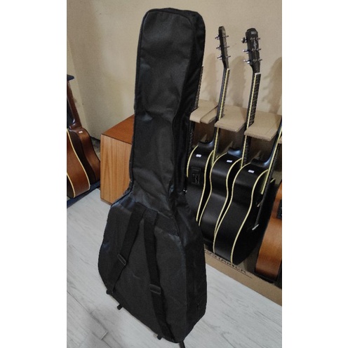 Tas gitar akustik ransel jumbo bahan kain tebal