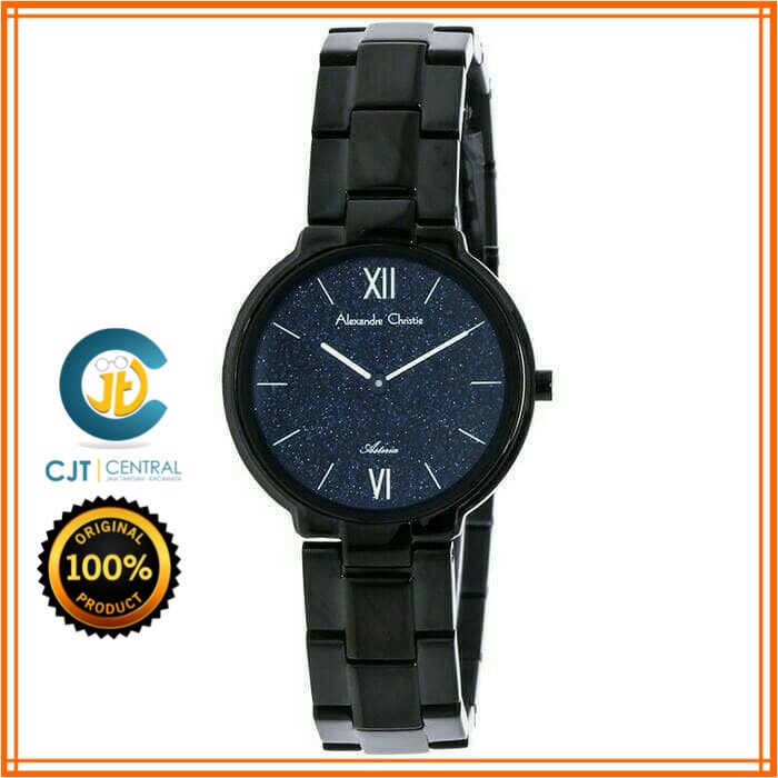 ALEXANDRE CHRISTIE AC 8480 FULL BLACK LIST WHITE WANITA. ORIGINAL