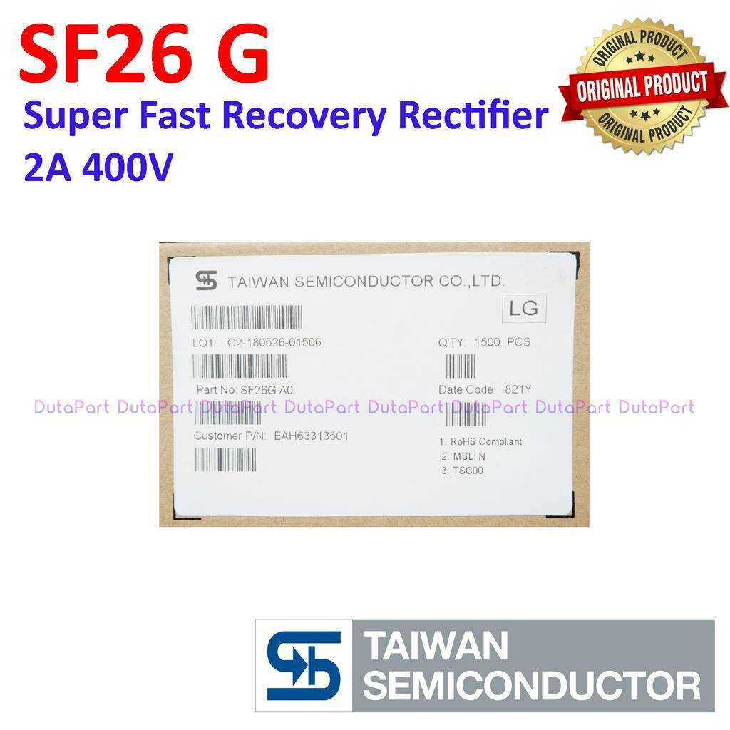 SF26 2A 400V ORIGINAL TSC TAIWAN Super Fast Recovery Diode Dioda SF26G