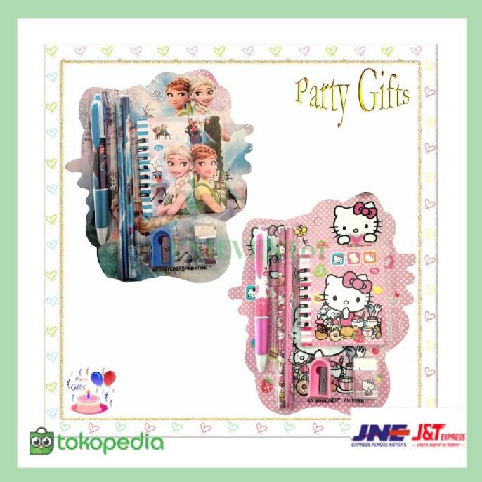 

Mini Stationary Set Alat Tulis Sekolah 6 in 1 Pensil Set Karakter Moti