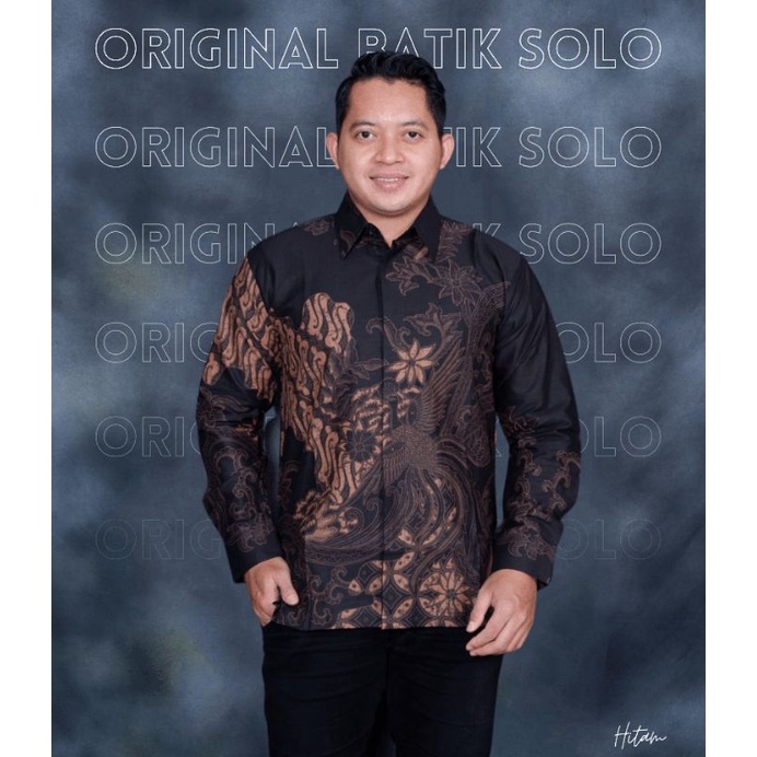 Kemeja Baju Batik Pria Cowok Lengan Panjang Slimfit Modern Kasual Premium PARANGSELING