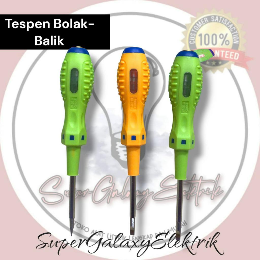 Tespen/Test Pen Listrik/ Tespen Bolak-Balik/Obeng Tespen/