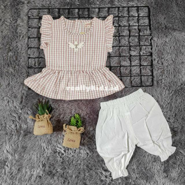 BAJU SETELAN BABY DOLL BAYI BALITA ANAK ANAK CEWEK WANITA PEREMPUAN PREMIUM IMPOR MURAH