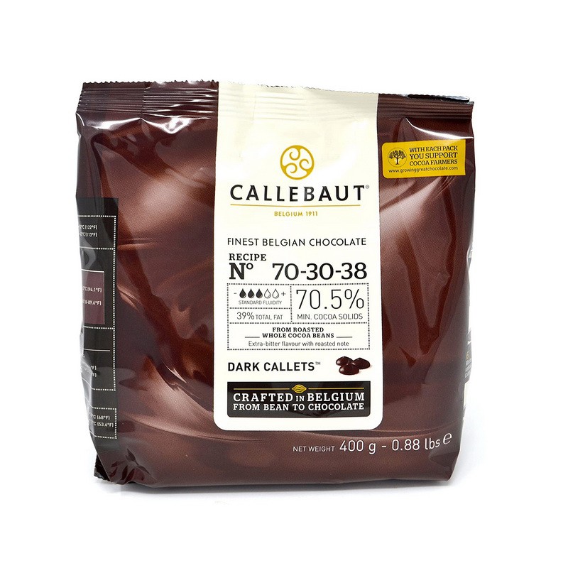 

Callebaut 70 Dark Chocolate Couverture 70,5% Coklat Belgia Repack 2,5Kg