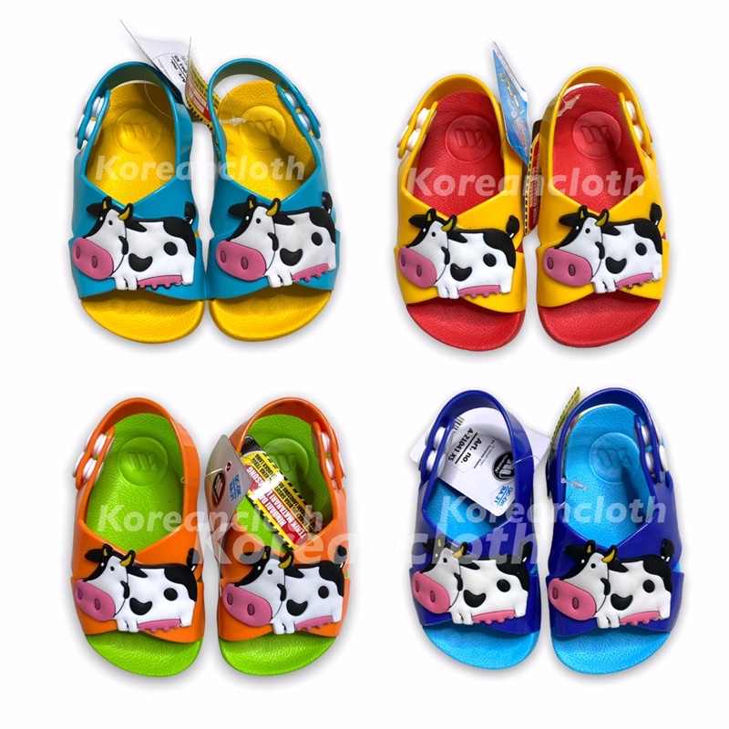 21041 YUMEIDA SANDAL ANAK LAKI LAKI PEREMPUAN KARAKTER SAPI SANDAL ANAK IMPORT