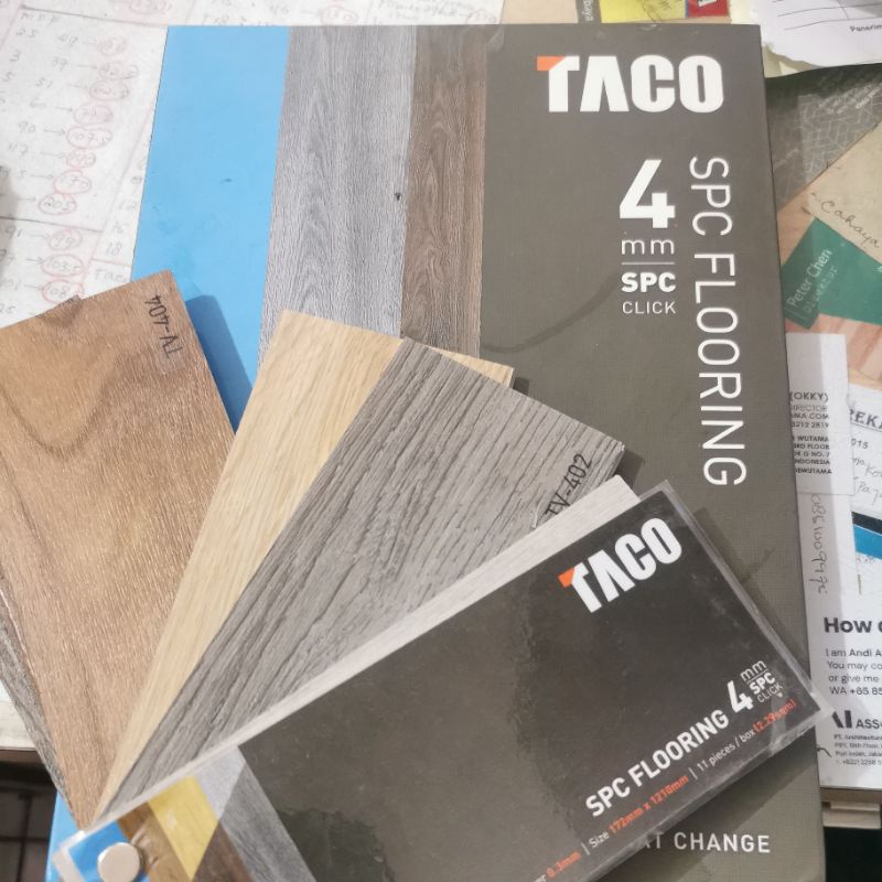 katalog vinyl taco klik 4mm vinil lantai