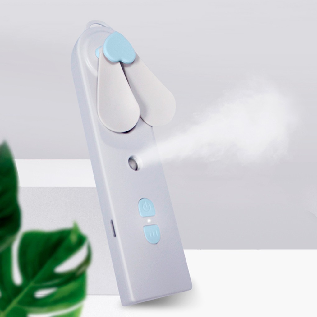 BENCO BELI 2 EXTRA 10% OFF Kipas Angin 2 in 1 dengan Humidifier Pocket Fan USB Rechargeable