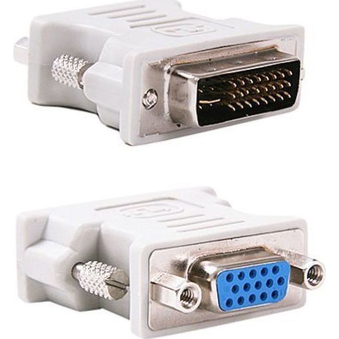 GENDER DVI TO VGA 24 + 5 KONEKTOR CONVERTER 24+5 MALE TO VGA FEMALE