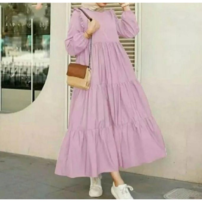 Midi dress//Midikekinian2023//MIDI RUFFLE//BAJU DRESS GAMIS MIDI DRESS - GAMIS VIRAL