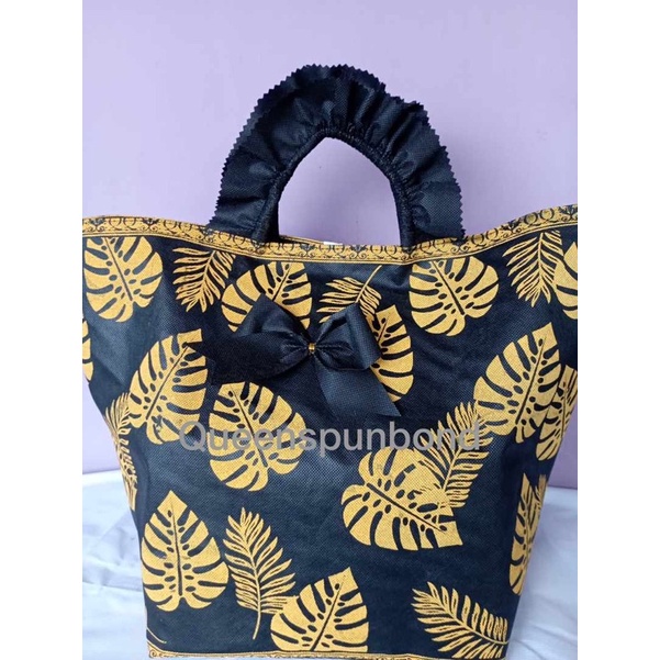 HARGA LUSIN ISI 12 BIJI     TAS HAJATAN/RENDA 22 MOTIF DAUN JANDA BOLONG