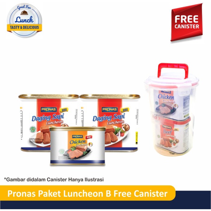 

Gg0Hh Pronas Paket Luncheon B Free Canister Ds0kk