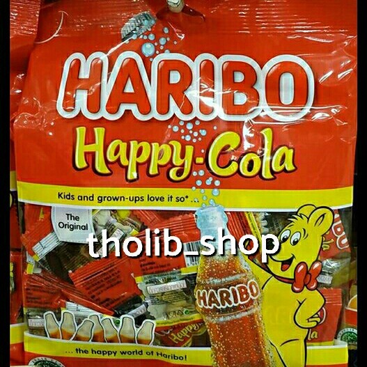 

Haribo happy cola bag candy 200 gr