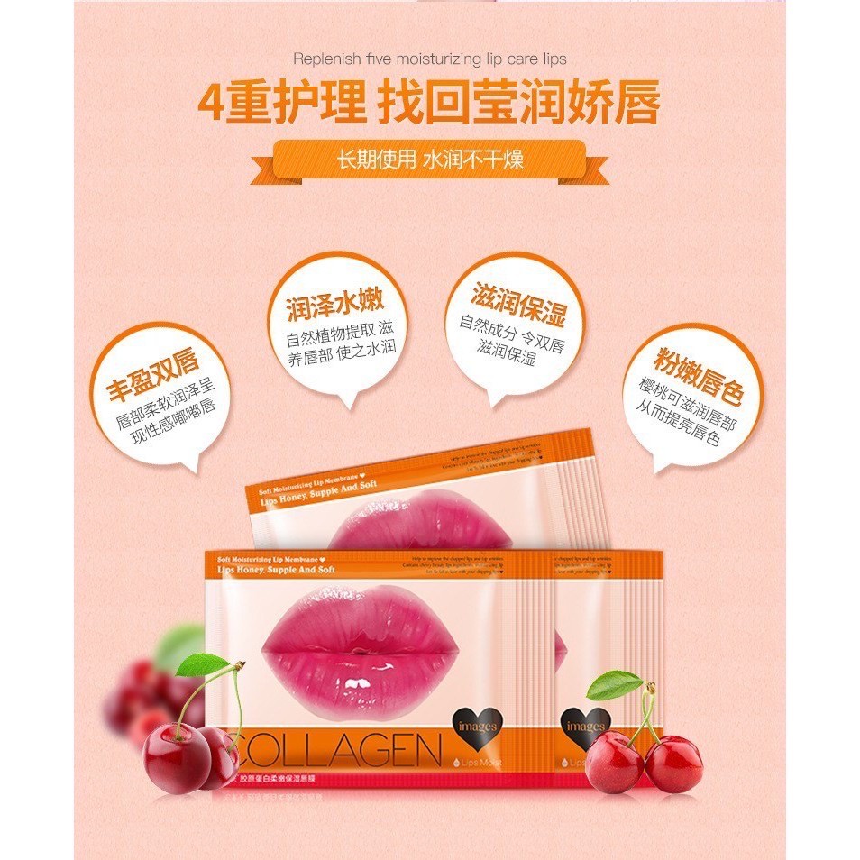 IMAGES Masker Bibir Original - Cherry Collagen Moisturizing Lip / Lips Mask