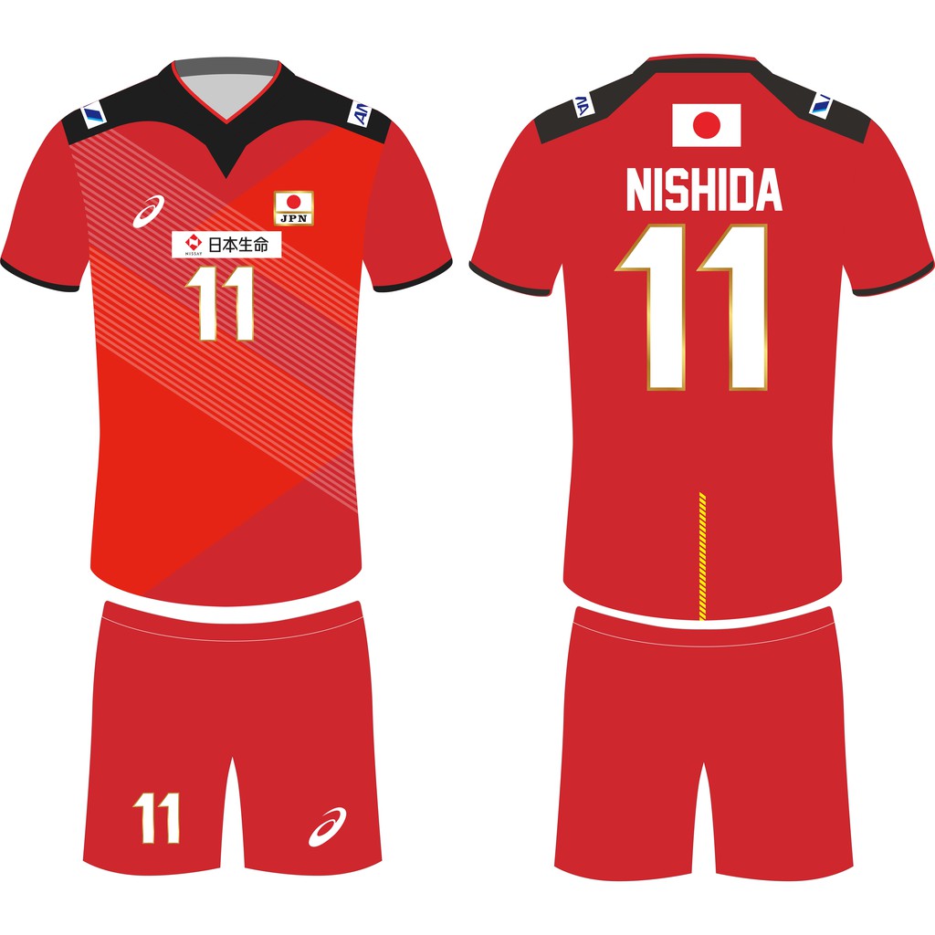 Jersey Olimpic Jepang / Baju volly / Jersey