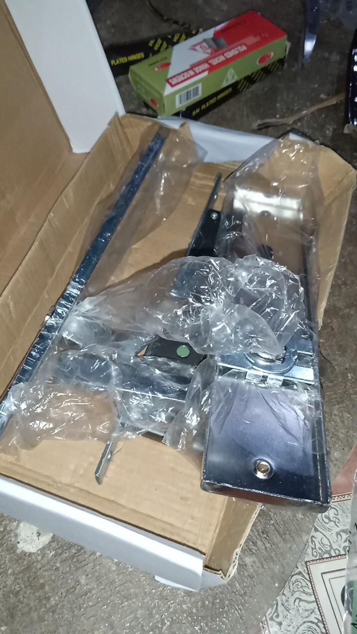 Kunci Pintu Besar Gagang Kotak Silinder Kumplit Set 25 Cm L Gagang L Handle Allegra