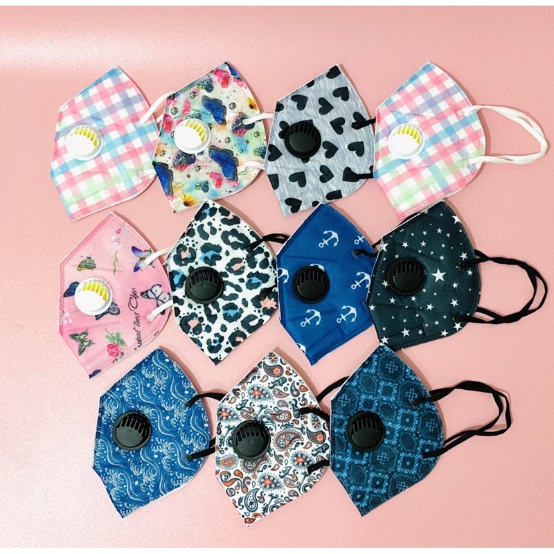 KN95 MOTIF  MASKER  DEWASA 5Lapis Shopee  Indonesia