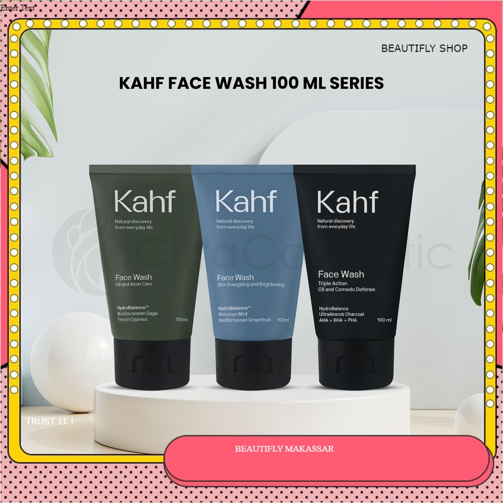 Jual Kahf Face Wash Series Oil And Acne Care Energizing & Bright