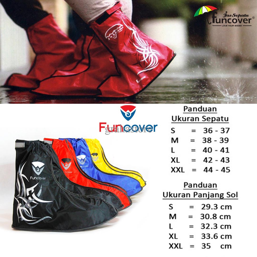 TERLARIS DAN FAST RESPONSE Jas Hujan Sepatu Funcover - Dropship & Reseller are Welcome