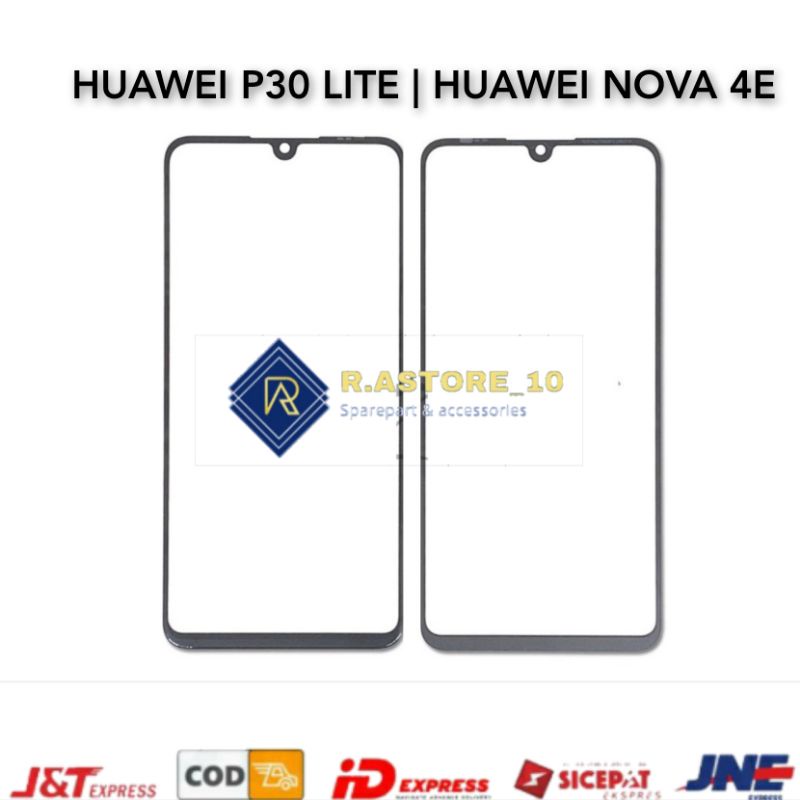 Kaca Lcd + Lem Oca Huawei P30 LITE | HUAWEI NOVA 4E Kaca Depan Kaca Touchscreen Glass Lcd Ts TC Original