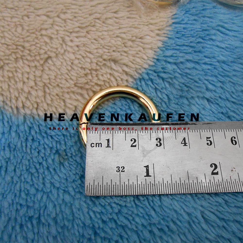 Ring Bulat / Ring O tas 2,5 cm Gold Muda Tebal 4,5 mm