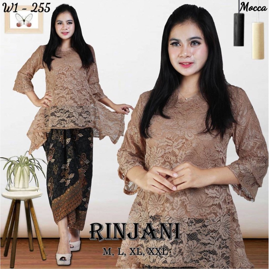 PROMO!!! KEBAYA BROKAT RINJANI/KEBAYA BROKAT/KEBAYA BROKAT MODERN/KEBAYA KONDANGAN/KEBAYA RINJANI