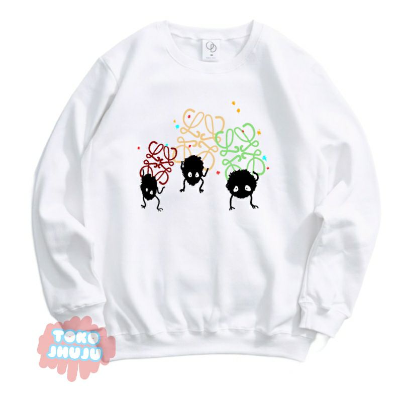 ( Versi ) Sweater Basic Haruto Treasure WATARI DUST black PRINT DTF